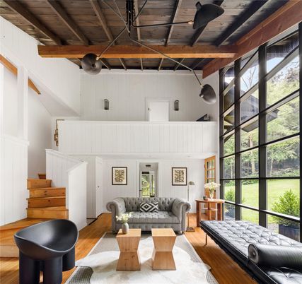 Interior, Living room, Wooden Beams, Wooden Ceilings, Wood Texture Flooring
