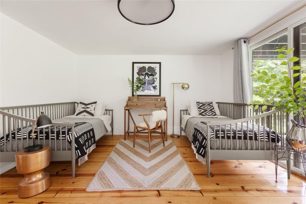 Bedroom, Interior, Wood Texture Flooring