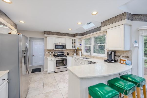 Interior, Kitchen, Recessed Lighting, Stainless Steel Appliances