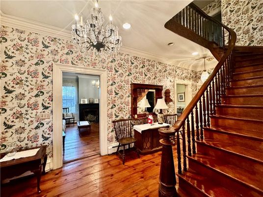 Chandelier, Interior, Recessed Lighting, Wood Texture Flooring