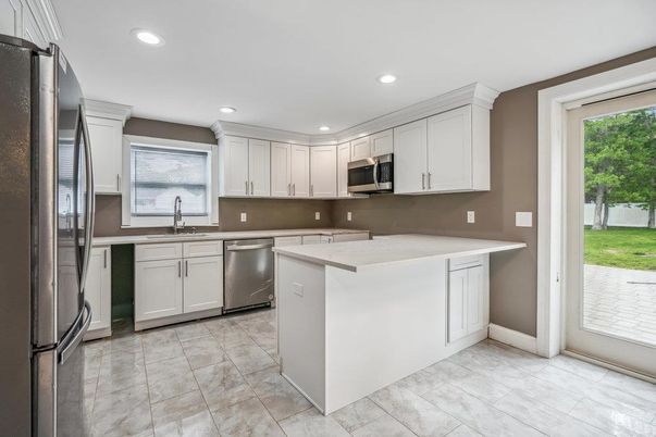 Interior, Kitchen, Recessed Lighting, Stainless Steel Appliances