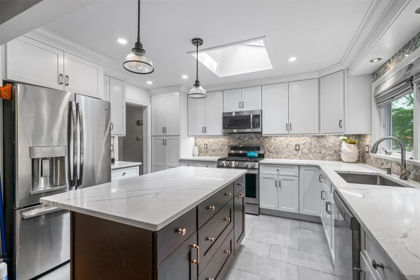 Interior, Kitchen, Pendant Lights, Recessed Lighting, Stainless Steel Appliances