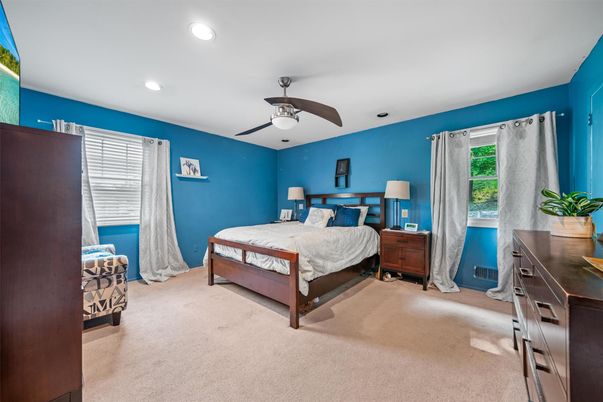 Bedroom, Interior, Recessed Lighting