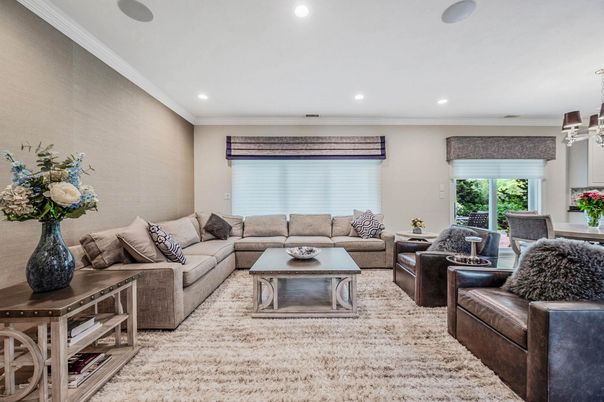 Interior, Living room, Recessed Lighting