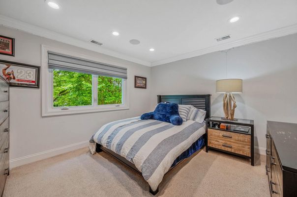 Bedroom, Interior, Recessed Lighting