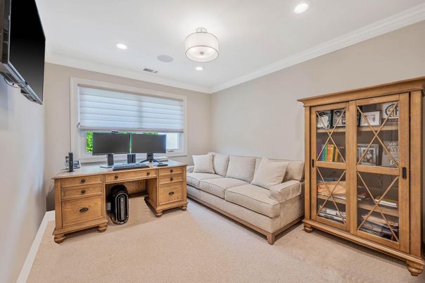 Home Office, Interior, Recessed Lighting