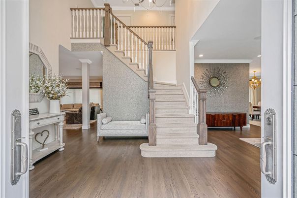 Chandelier, Interior, Recessed Lighting, Wood Texture Flooring