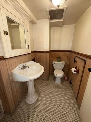 Bathroom, Interior, Wooden Walls