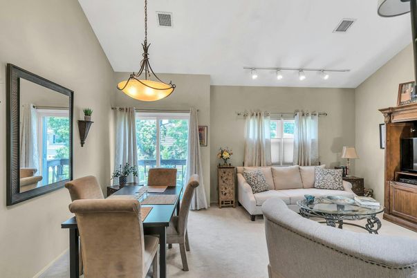 Dining room, Interior, Living room, Pendant Lights