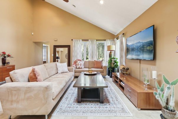 Interior, Living room, Recessed Lighting
