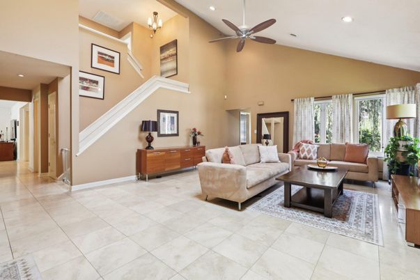 Interior, Living room, Recessed Lighting
