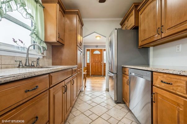 Interior, Kitchen, Wood Texture Flooring