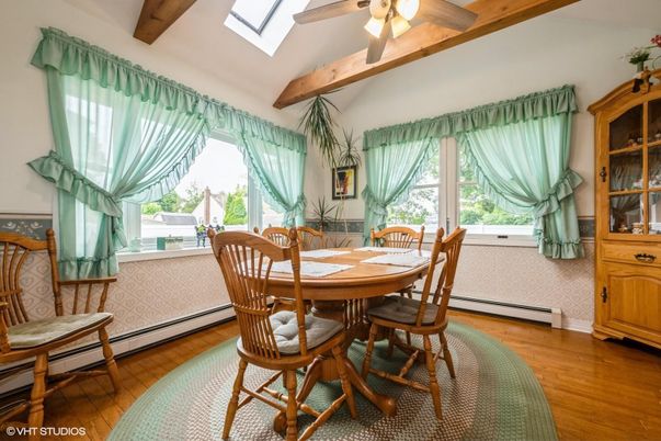 Dining room, Interior, Wooden Beams, Wood Texture Flooring