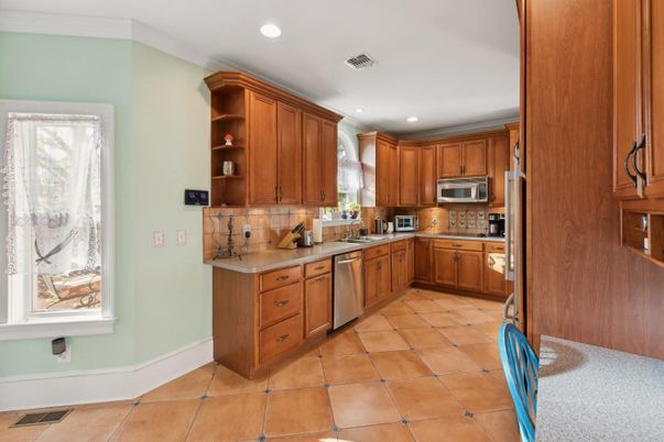 Interior, Kitchen, Recessed Lighting, Stainless Steel Appliances