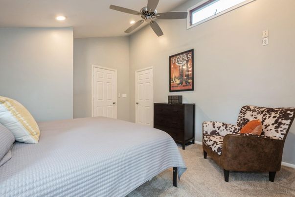 Bedroom, Interior, Recessed Lighting