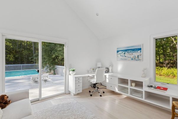 Home Office, Interior, Wood Texture Flooring