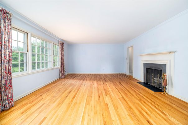 Empty room, Fireplace, Interior, Wood Texture Flooring