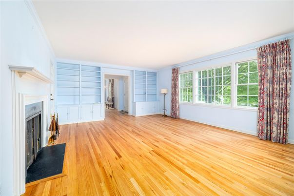 Empty room, Fireplace, Interior, Wood Texture Flooring