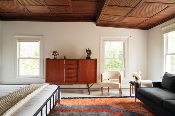 Bedroom, Interior, Wooden Beams, Wooden Ceilings