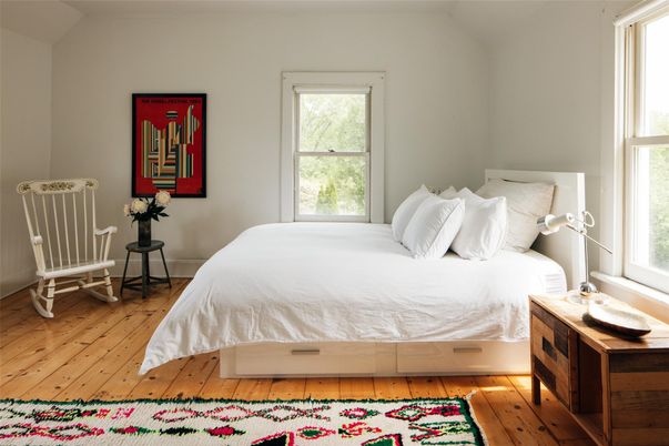 Bedroom, Interior, Wood Texture Flooring