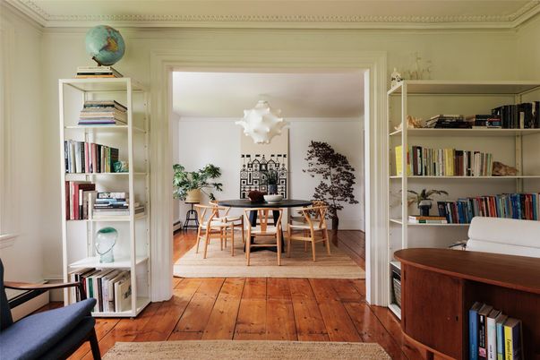 Dining room, Interior, Wood Texture Flooring