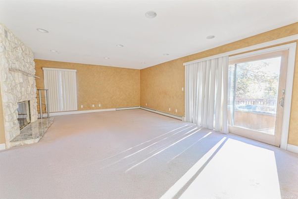 Empty room, Fireplace, Interior, Recessed Lighting