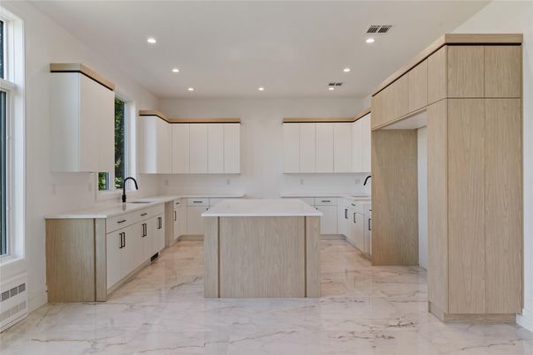 Interior, Kitchen, Marble, Recessed Lighting