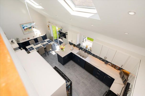 Dining room, Interior, Kitchen, Recessed Lighting