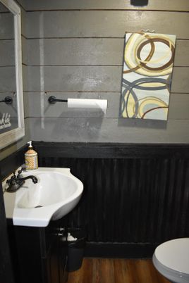 Bathroom, Interior, Wood Texture Flooring