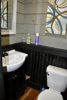 Bathroom, Interior, Wood Texture Flooring