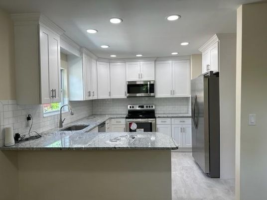 Interior, Kitchen, Recessed Lighting, Stainless Steel Appliances