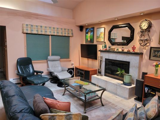 Fireplace, Interior, Living room, Recessed Lighting