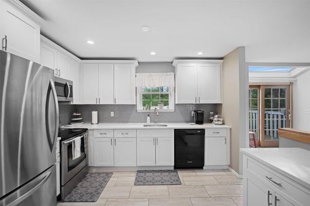 Interior, Kitchen, Recessed Lighting, Stainless Steel Appliances