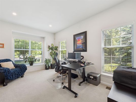 Home Office, Interior, Recessed Lighting