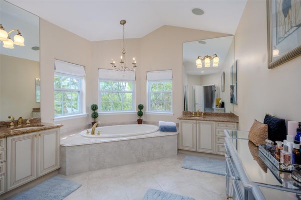 Bathroom, Chandelier, Dual Sink Vanities, Interior