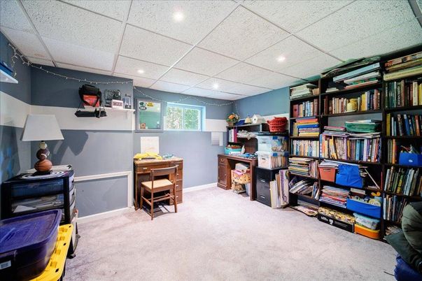 Home Office, Interior, Recessed Lighting