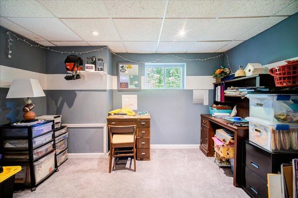 Home Office, Interior, Recessed Lighting