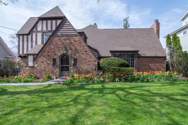 Exterior, Facade, Brick Facade, Tudor Revival