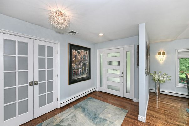 Chandelier, Interior, Recessed Lighting, Wood Texture Flooring