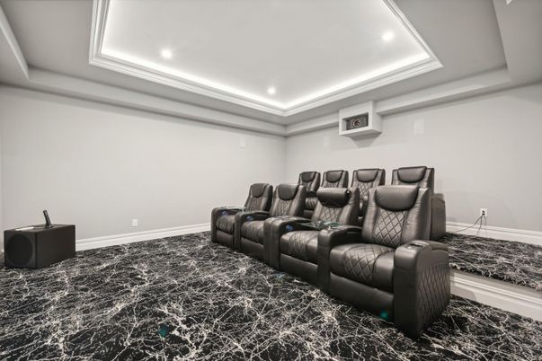 Home Theatre Room, Interior, Recessed Lighting, Theatre Room