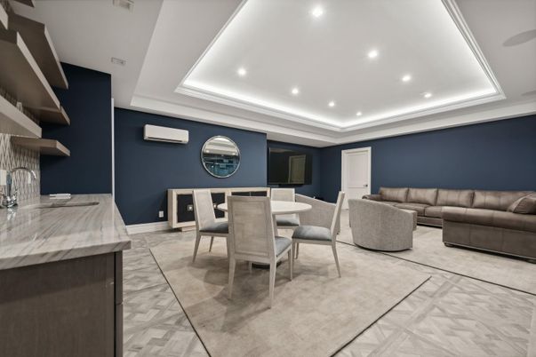 Dining room, Interior, Living room, Recessed Lighting