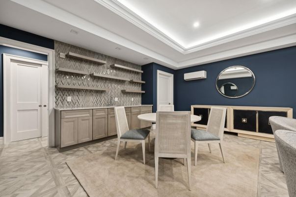 Dining room, Interior, Recessed Lighting