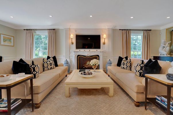 Fireplace, Interior, Living room, Recessed Lighting