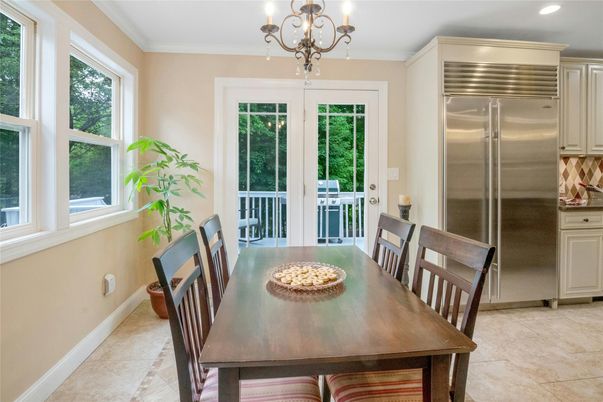 Chandelier, Dining room, Interior, Recessed Lighting