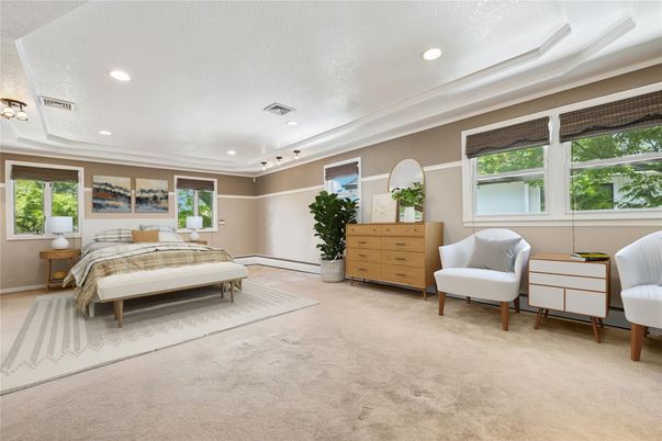 Bedroom, Interior, Recessed Lighting