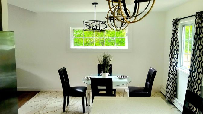 Chandelier, Dining room, Interior, Marble, Pendant Lights
