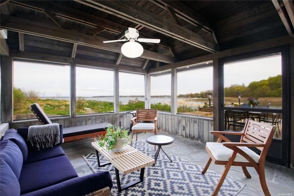 Interior, Living room, Sun Room, Water, Wooden Ceilings, Wood Texture Flooring