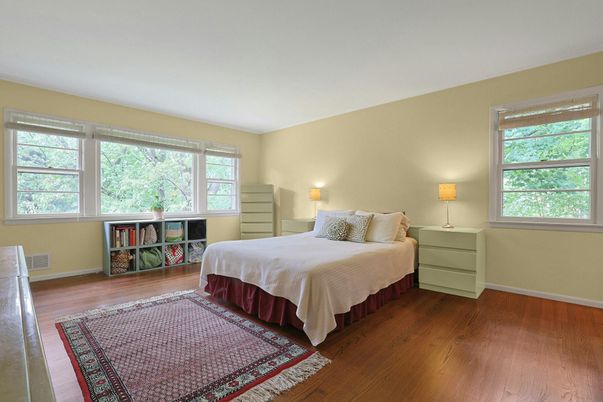 Bedroom, Interior, Wood Texture Flooring