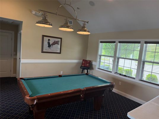 Billiard Table, Game Room, Interior, Pendant Lights