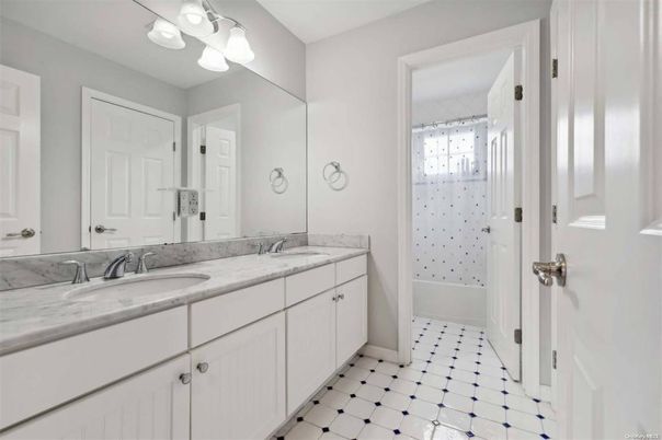 Bathroom, Dual Sink Vanities, Glass Shower, Interior